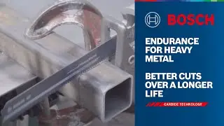#BOSCHCARBIDE​ Endurance for Heavy Metal: Better Cuts Over a Longer Life