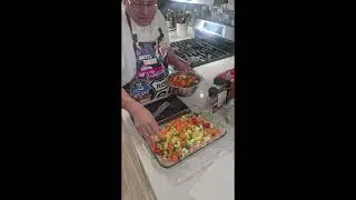 Pollo con verdura al horno