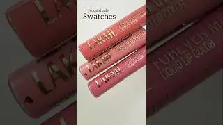 Lakme liquid lipstick swatches. Forever Matte - Nude Dream, Nude Latte &Nude Twist #makeup #skincare