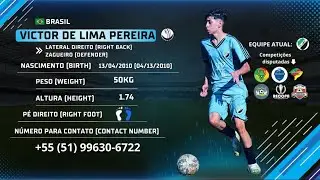 VICTOR LIMA - ZAGUEIRO / LATERAL DIREITO 