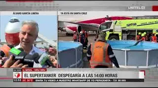 García Linera asegura que al menos dos vuelos del Supertanker en la Chiquitanía