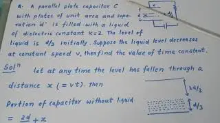 Time constant for a variable capacitor