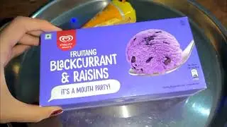 frozen dessert - blackcurrant and raisins