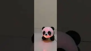 Panda Baterai Mainan Binatang Dengan Musik Dan Lampu Panjang 16 CM