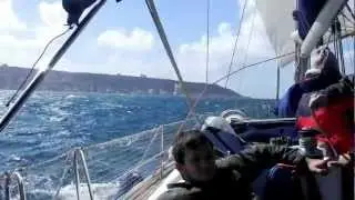 YACHT SAILING .TRAINING IN Beaufort 5