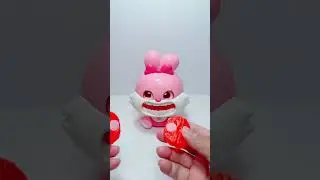 ASMR unboxing toy rabbit eating orange #asmr #funny #toys