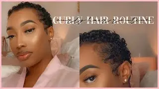 How I DEFINE my curls for TWA | Short Natural Hair Tutorial | Aerial Elise
