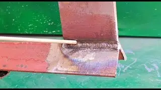 Few welders still know the technique of welding with rusty angle iron