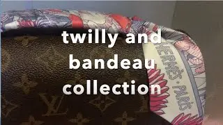 Hermes, LV and Chanel Silk Bandeau and Twilly Collection/Comparison/ Jessie