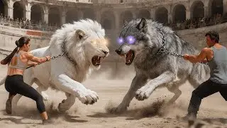 🦁 Legendary White Lion vs Savage Wolf | Arena Clash | Who Wins?