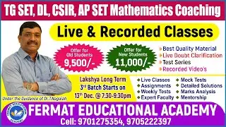 TG SET|AP SET|CSIR JRF|DIHEDRAL GROUPS&ORDER|DL,JL|GURUKULA EXAMS|LONG TERM COACHING|NON ABELIAN FOR