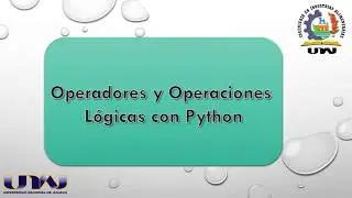 Gestión de operadores y operaciones lógicas con Python