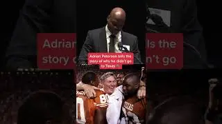 Why Adrian Peterson didn&rsquo;t choose Texas 😅 🏈 #shorts