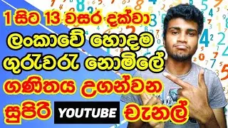 Best free YouTube channels to learn Mathematics sri lanka