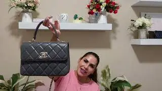 CHANEL SMALL TRENDY CC REVIEW (FLAP BAG WITH TOP HANDLE), WHAT FITS INSIDE, & MOD SHOTS!!!