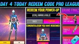 Today redeem code Day 4 Today Redeem Code Pro League dream team 9pm redeem code today free fire