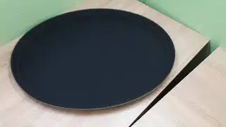 Поднос овальный; стеклопластиковый, прорезиненный; 63*52см черный ProHotel bar accessories арт 12001