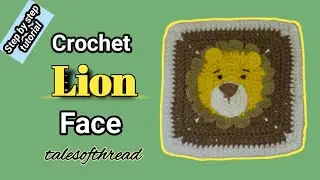 🦁 How to Crochet a Lion Face | Easy Pattern//Easy Crochet Lion #crochetamigrumi #diy