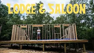 Building An Old Western Lodge & Saloon In Our Self Made Mountain Town