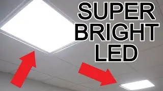 How to install LED Drop Ceiling square lights 2X2 Brightens up your room!