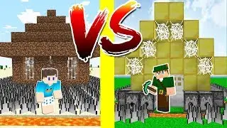 NOOB vs PRO: QUEM FEZ A BASE 100% PROTEGIDA NO MINECRAFT ?