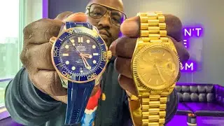 Put Aways the Presidential Rolex, Unboxing My New Rose Gold Omega Seamaster Diver 300M Live