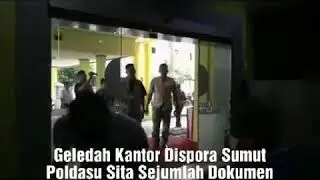 GELEDAH DISPORA SUMUT, POLDASU SITA SEJUMLAH DOKUMEN