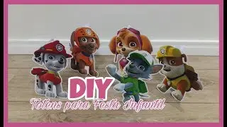 DIY - Faça você mesmo totem para decoração de festa infantil