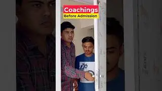Coaching : Before and After Admission | IIT JEE | #jee #motivation #iit