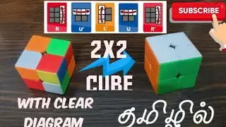 How to solve 2x2 cube in 5 minutes in tamil | 2x2 tutorial in tamil | Easy tutorial for 2x2 cube |