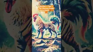 Rooster + Tiger = The Ultimate Jungle Alarm Clock! 🐓🐅🔥#ai #hybrid #animals #rooster #tiger #fyp #for