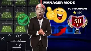 Best Manager Mode Tactics and Formation to reach FC CHAMPION🔥! - FC MOBILE