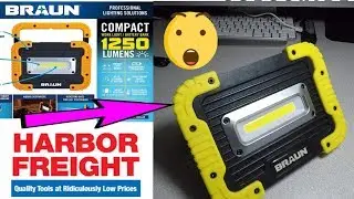 Braun Compact Work Light:Battery Bank||Harbor Freight