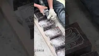 Handcrafted Line Carve Stone in Granite