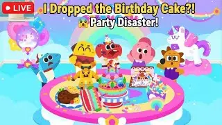 🔴 LIVE: Cocobi Birthday Party I Dropped the Birthday Cake?! 🎂😱 Party Disaster!