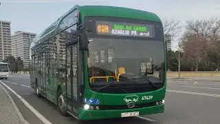 Bakı 88A nömrəli elektrik avtobus. Səfər (Azadlıq pr m/st ➡️ Bakı ağ şəhər).