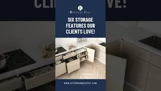 Kitchen Cabinet Storage Solutions Our Clients Love! #KitchenStorageSolutions #KitchenRenovations