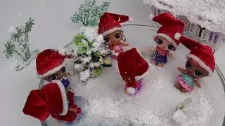 LOL Bebek Sürpriz Yılbaşı Ağacı Noel Şapka Karlı Bahçe Dekoru L.O.L. Fun Kids Toys Bidünya  Oyuncak