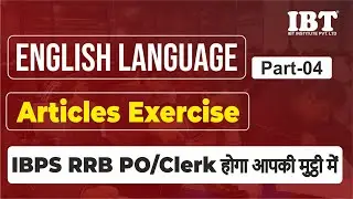 General English - Articles Exercise | Part - 04