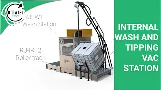IBC internal wash and tipping vac station | Rotajet Systems