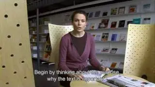 Study techniques: Intensive reading