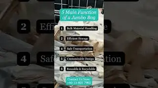 5 Main Function Of A Jumbo Bag#shortvideo #jumbobag