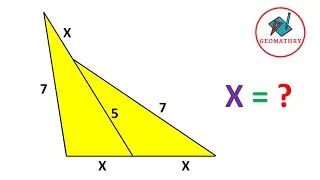 Can You Find X in This Triangle ?