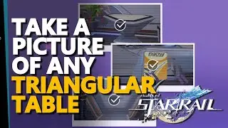 Take a picture of any triangular table in the Master Control Zone Honkai Star Rail