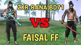 #free fire custom match#1vs1zxr rana bd71 vs faisal ff😎😎