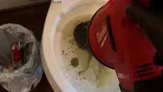 Milwaukee air snake destroys toilet??