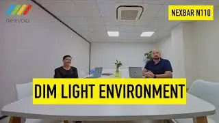 Dim Light Correction| Nexvoo N110 4K UHD AI-Powered Video Conferencing Bar