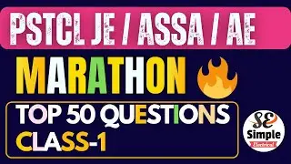PSTCL JE/ASSA/AE Electrical MARATHON CLASS-1 (PSTCL PREPARATION) | PSTCL JE ASSA AE