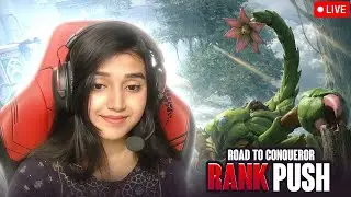 CONQUEROR RANKPUSH LIVE | ANU OP #bgmi #girlgamer #shortslive #shorts #live #pubgmobile #bgmilive