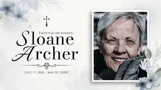 Free Flowers Memorial Funeral Obituary Memorial Photo Album Slideshow Video(Customizable)-FlexClip